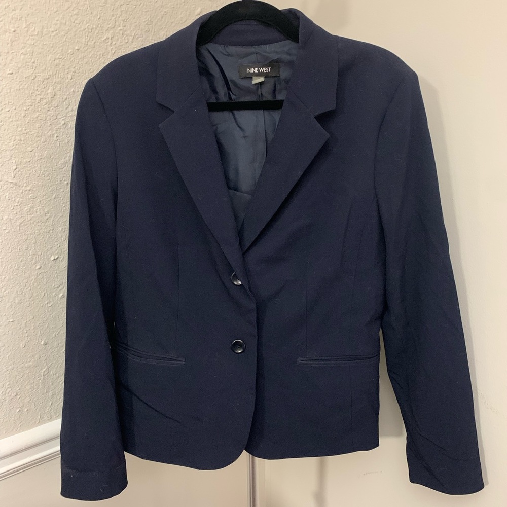 Nine West Navy Suit Jacket